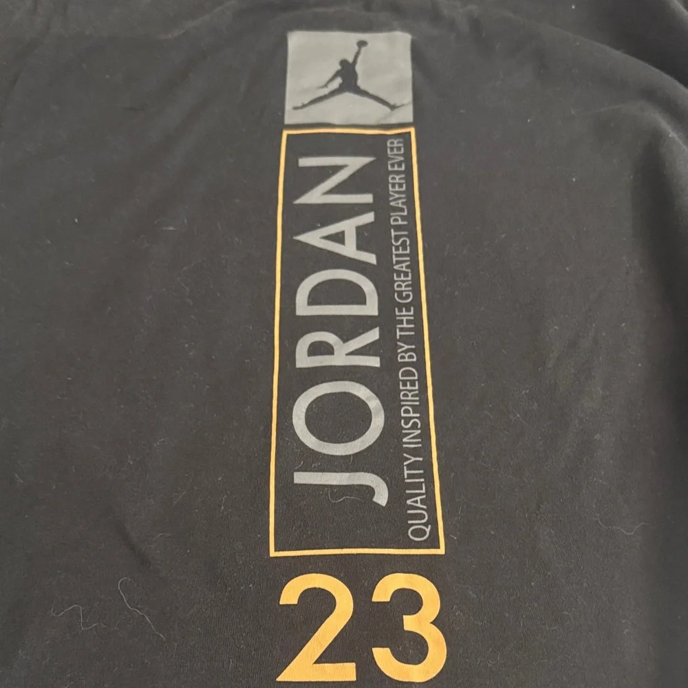 Jordan‎ Black Tee with Gold Accents